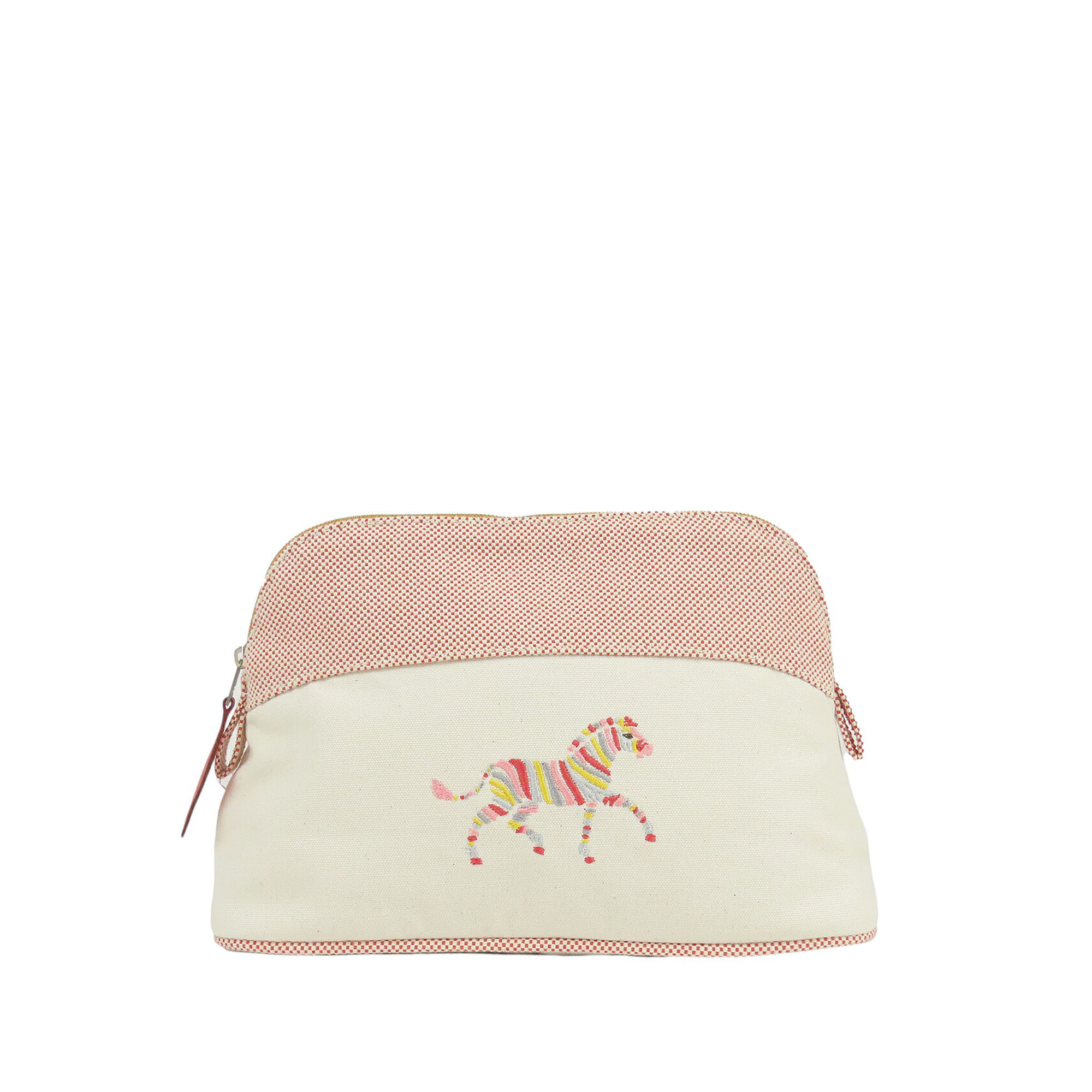 Pre-Loved Hermes Toile Bolide Rainbow Zebra Pouch Pm